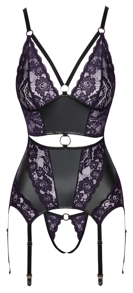 Top Med Hofteholder Inklusive Bundløs G Streng fra Cottelli Lingerie
