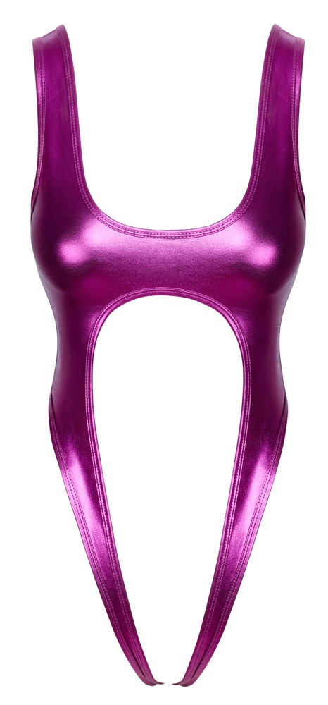 Bundløs Body I Blændende Metallisk Pink fra Cottelli Lingerie