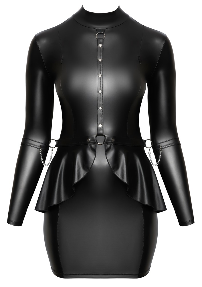 Minikjole Med Aftagelige Armmanchetter fra Cottelli Bondage