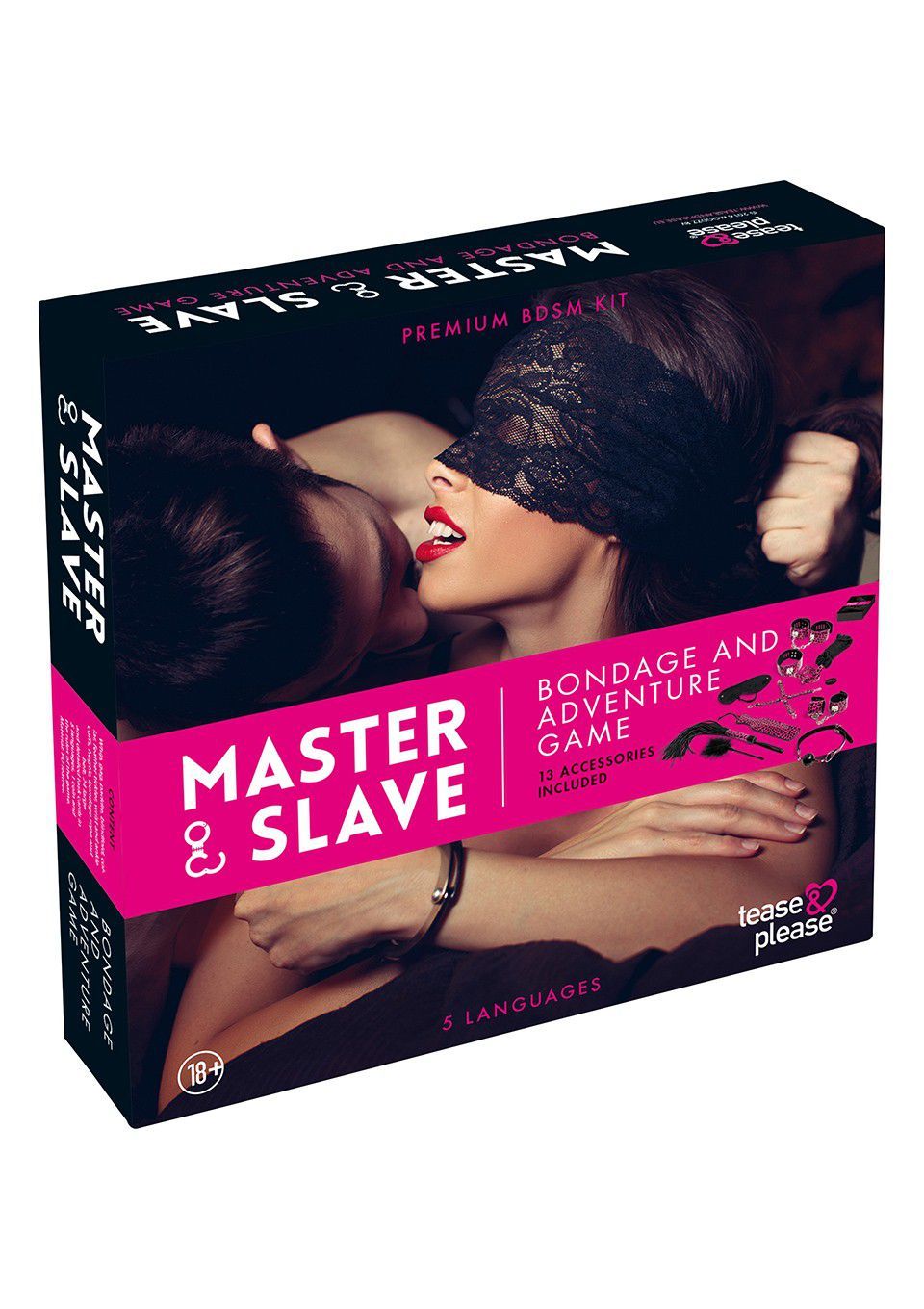 Master & Slave Frækt Bondage Spil Til Par Pink fra 210th