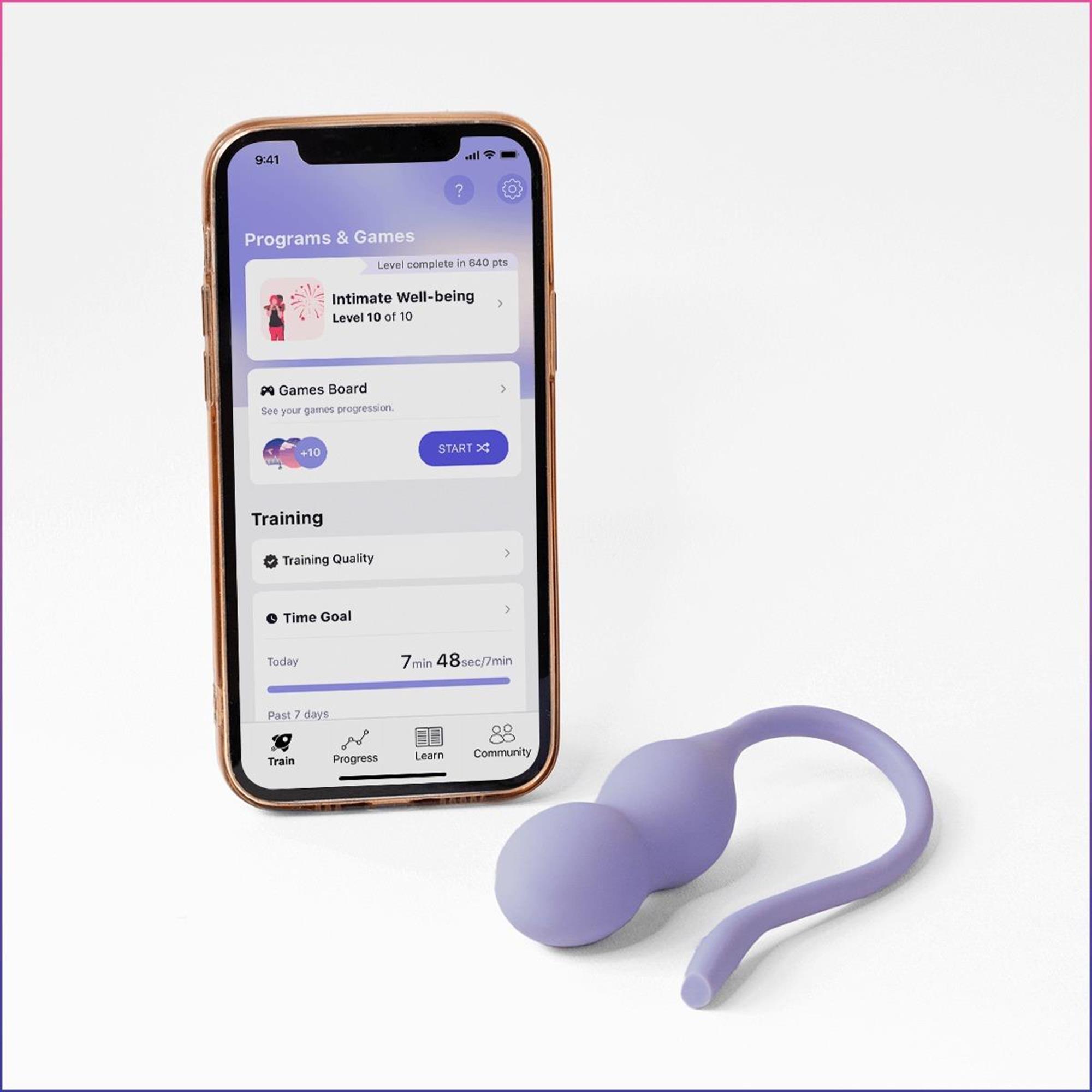 + Pelvic Floor Trainer App Lilac fra Perifit