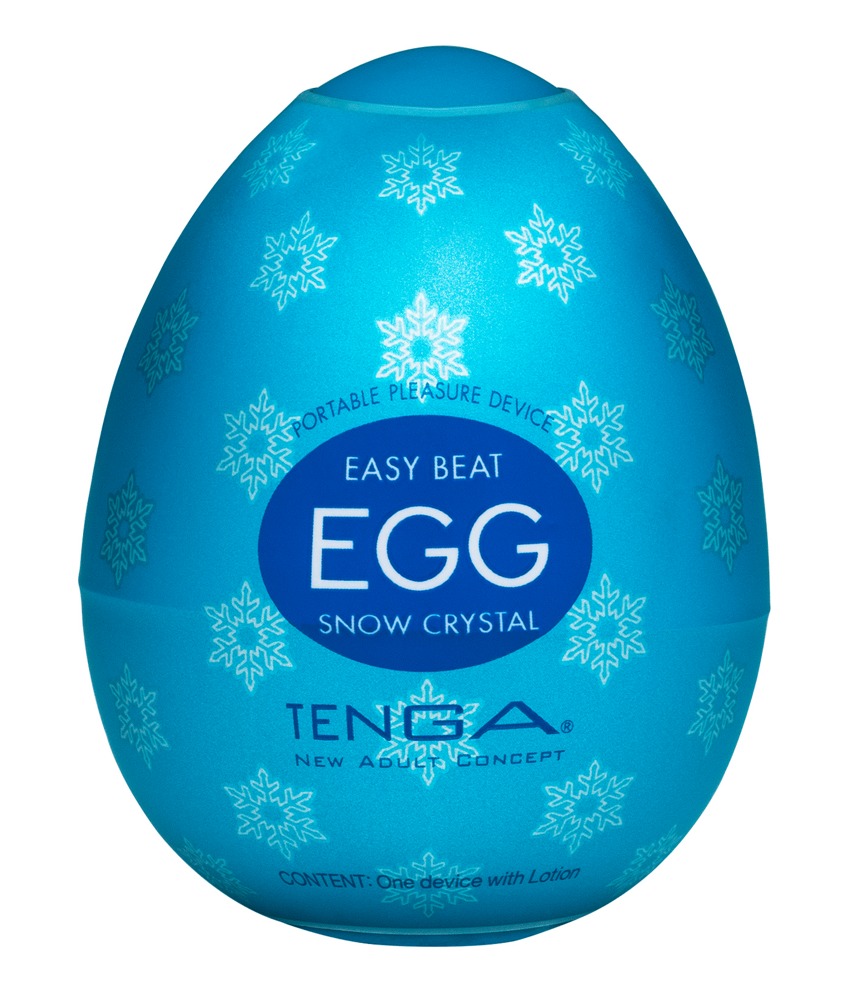 Masturbator "egg Snow Crystal" Med Ny Intens Krystalstimuleringsstruktur fra Tenga