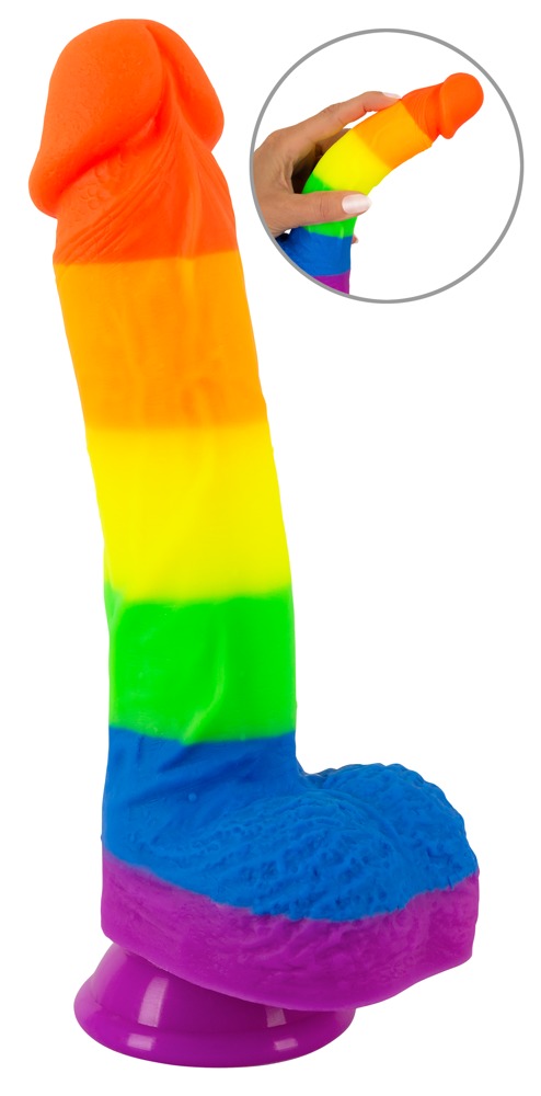 Naturlig Dildo "pride!" Med Sugebase fra You2toys