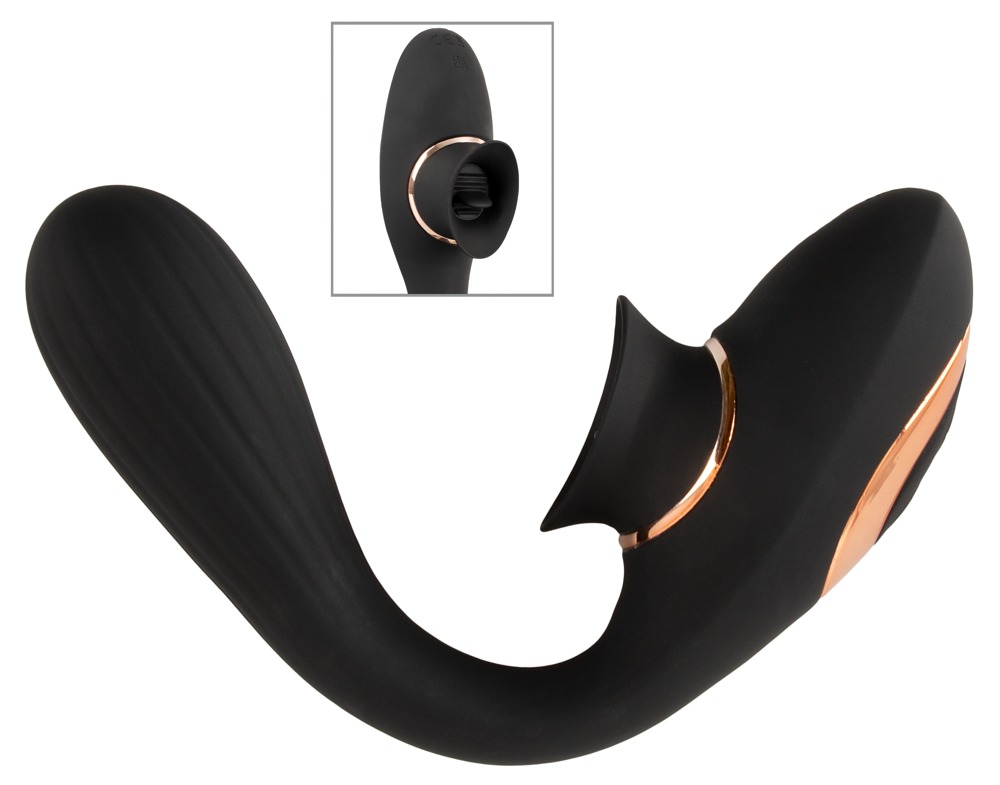 "fleksibel Klitorisvibrator" Med Bevægelig Tunge fra Best Mate Premium