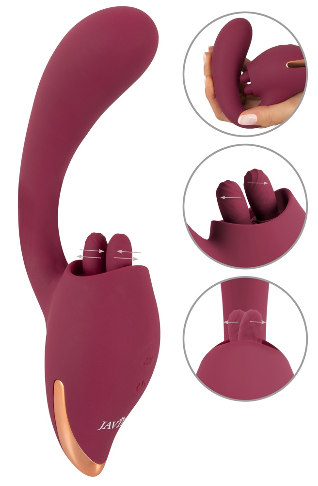 Vibrator Med Innovativ Slikkefunktion Til Klitoris fra Javida