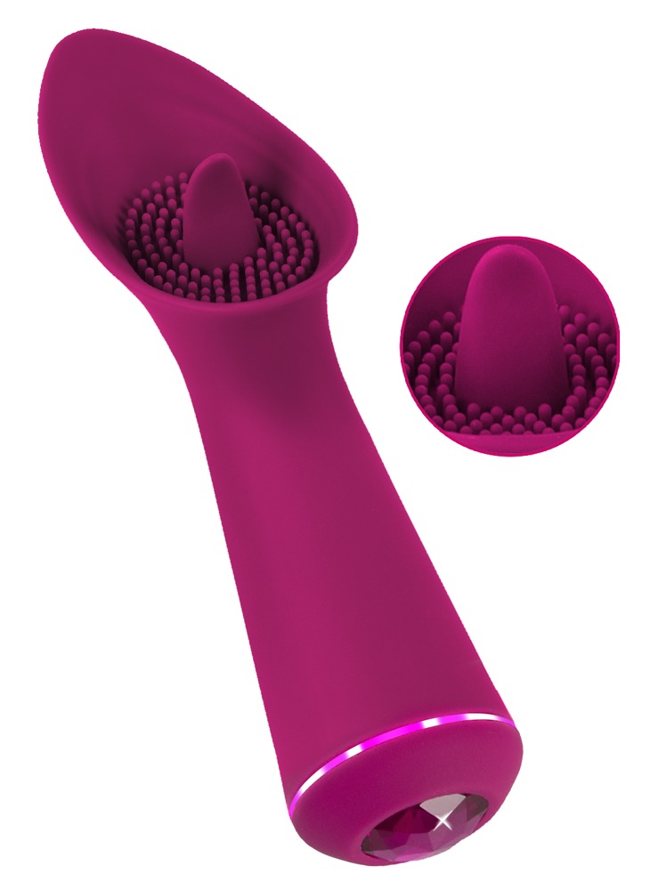 Læg Vibrator Med Vibro Tunge fra Go Soft