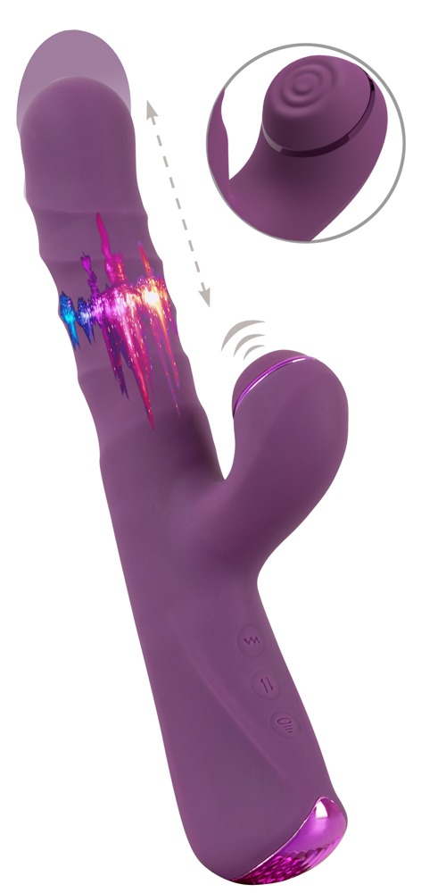 Rabbitvibrator Med Stød  Og Bankefunktion fra Javida