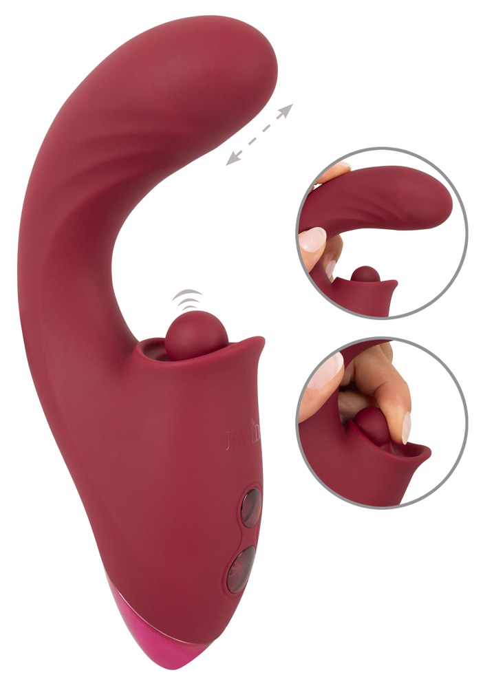 Stødvibrator Med Bankende Klitorisstimulator fra Javida
