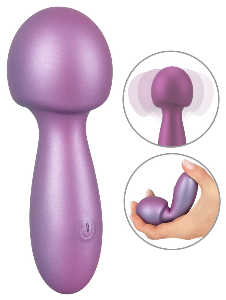Massagestav "flexible Mini Wand" I Metallisk Glansfuldt Look fra Sweet Smile