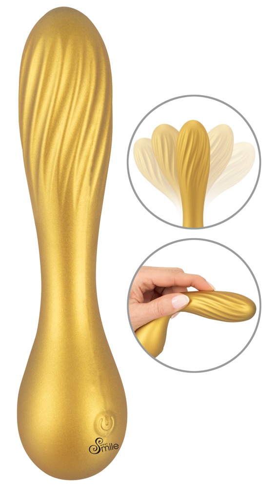 Vibrator "flexible Swirl" I Metallisk Glinsende Look fra Sweet Smile