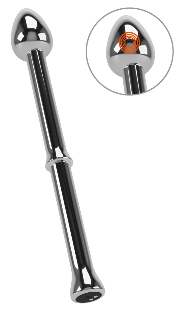 Prostata Vibrator "metal Milking Stick" Med 10 Vibrationsindstillinger fra Rebel