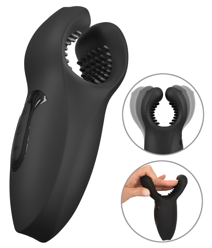 Masturbator âman Wandâ Med Masserende Vibro Vinger fra Rebel
