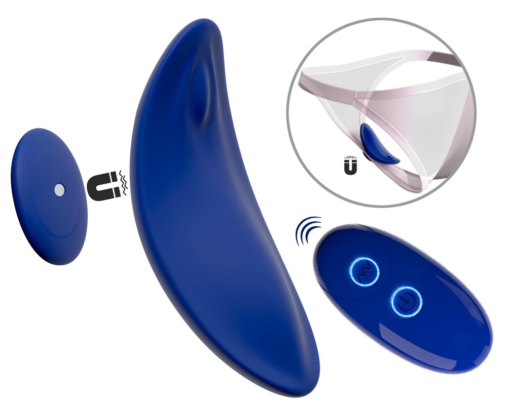 Trussevibrator âextra Slimâ Med Fjernbetjening fra Sweet Smile