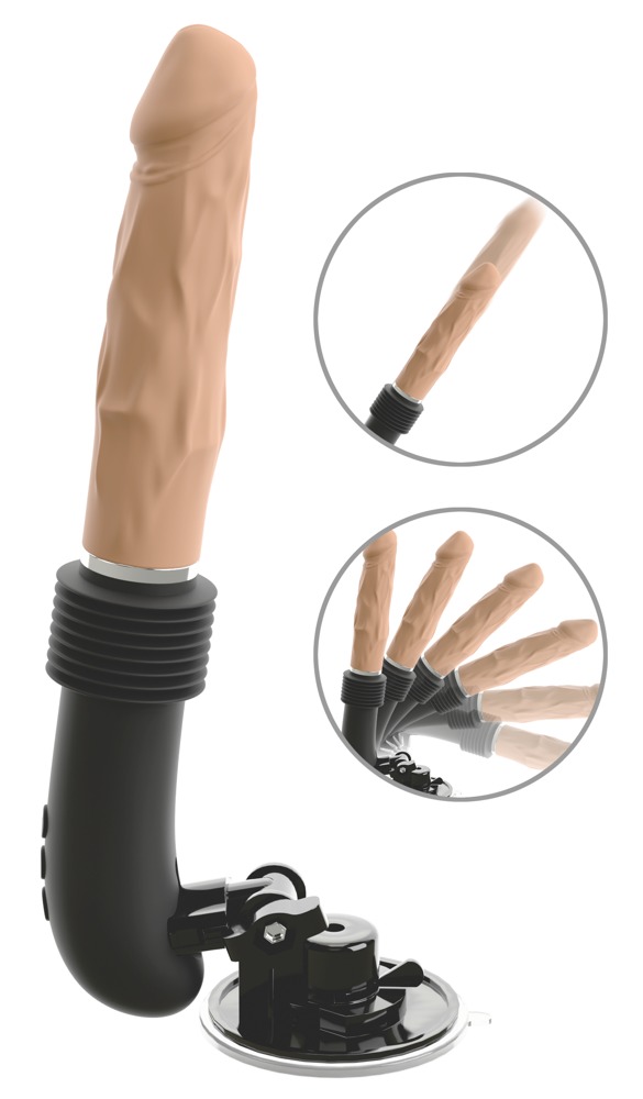 Stødvibrator "rc Fucking Machine Flesh" Med Aftagelig Sugekop fra You2toys