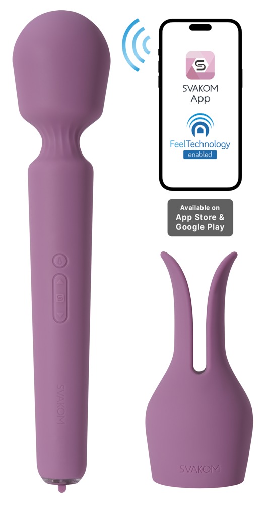 Massagestav "emma Neo 2" Inklusive Bunny Tilbehør fra Svakom