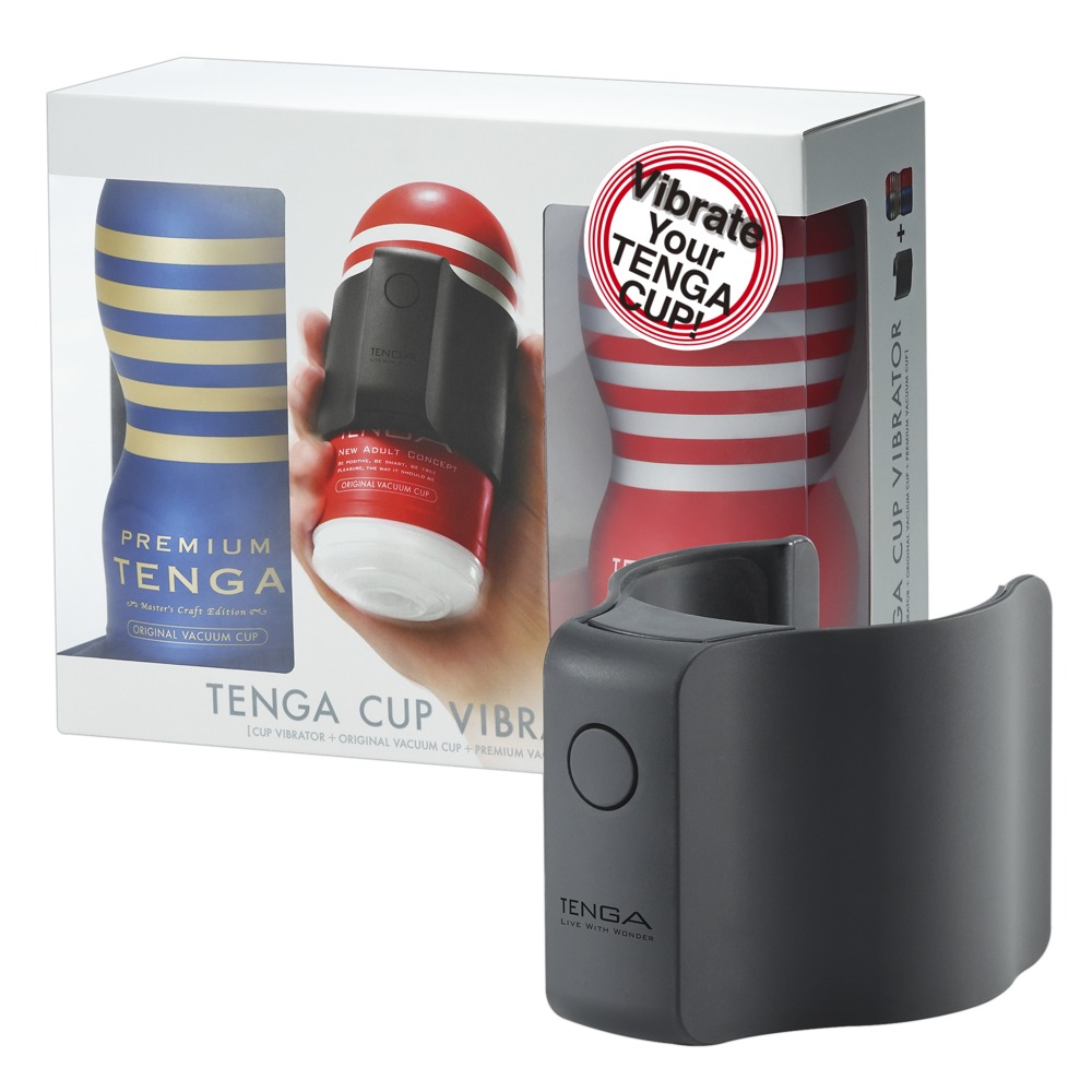 3 Delt Masturbatorsæt "cup Vibrator" fra Tenga