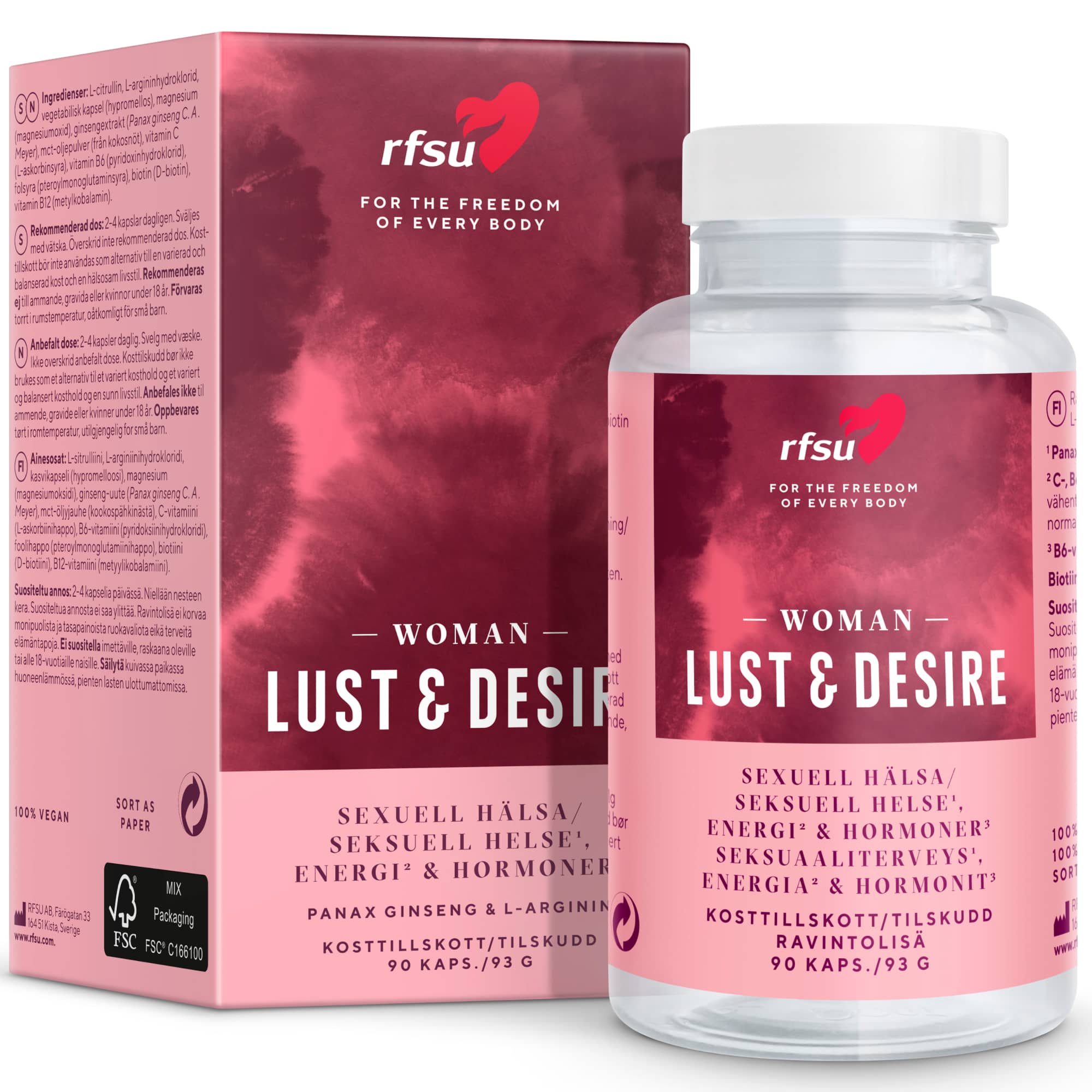 Lust & Desire Kostilskud Til Kvinder fra Rfsu