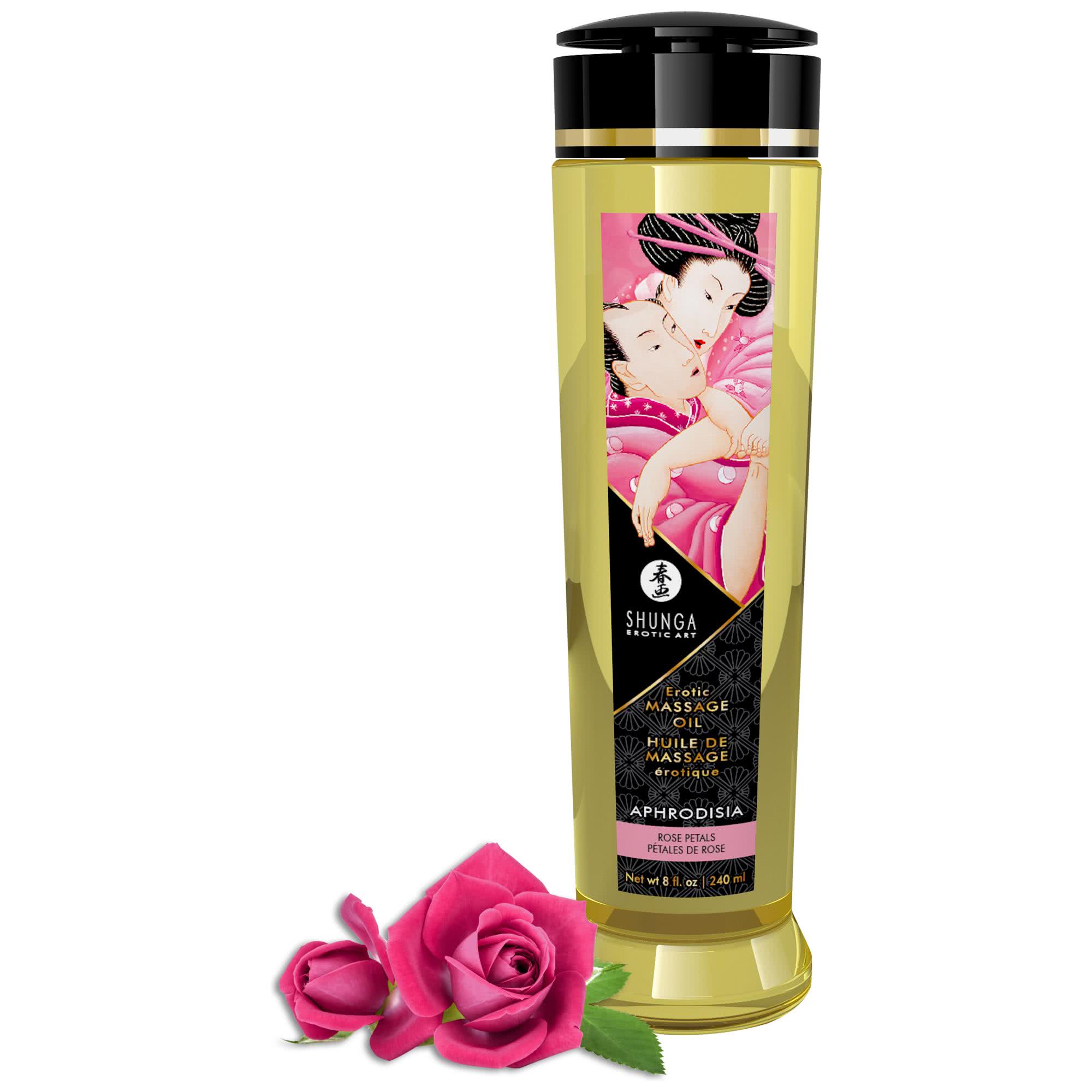 Massage Oil Aphrodisia (rose) fra Shunga