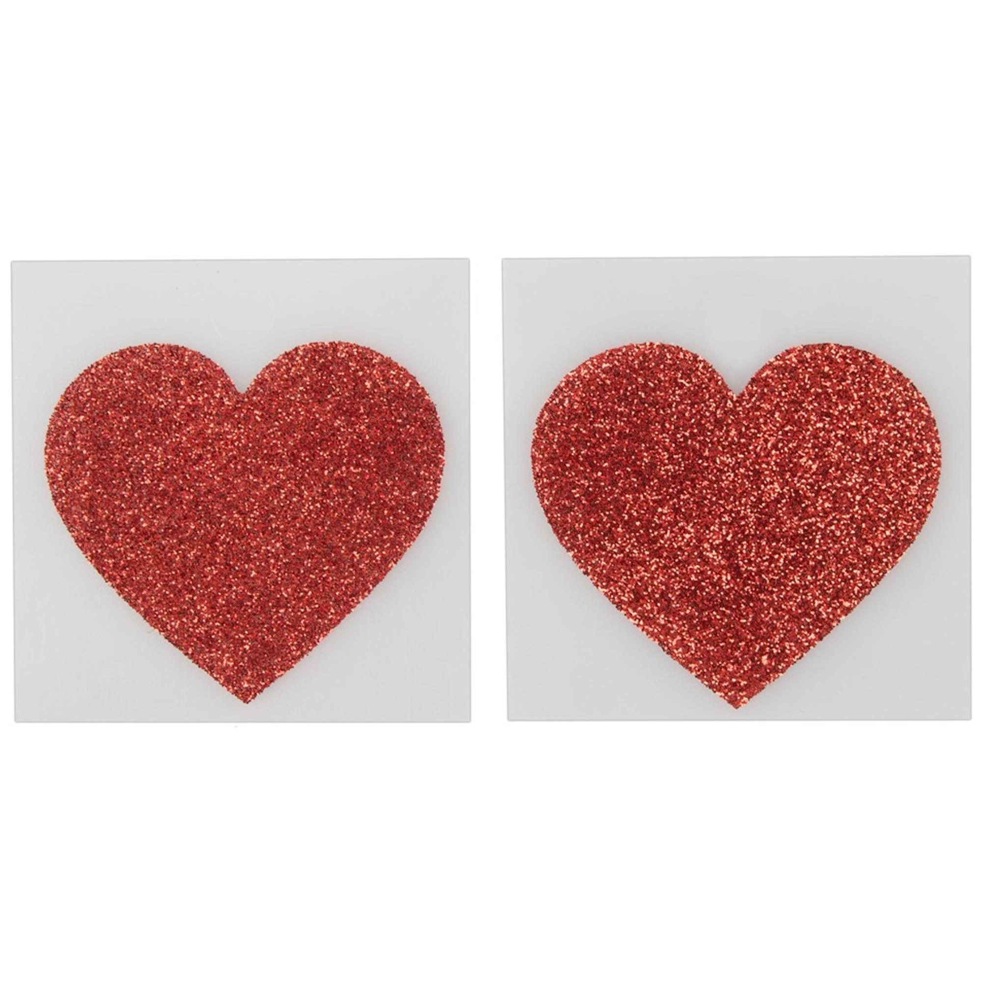 Nipple Covers Heart Red fra Cottelli Collection