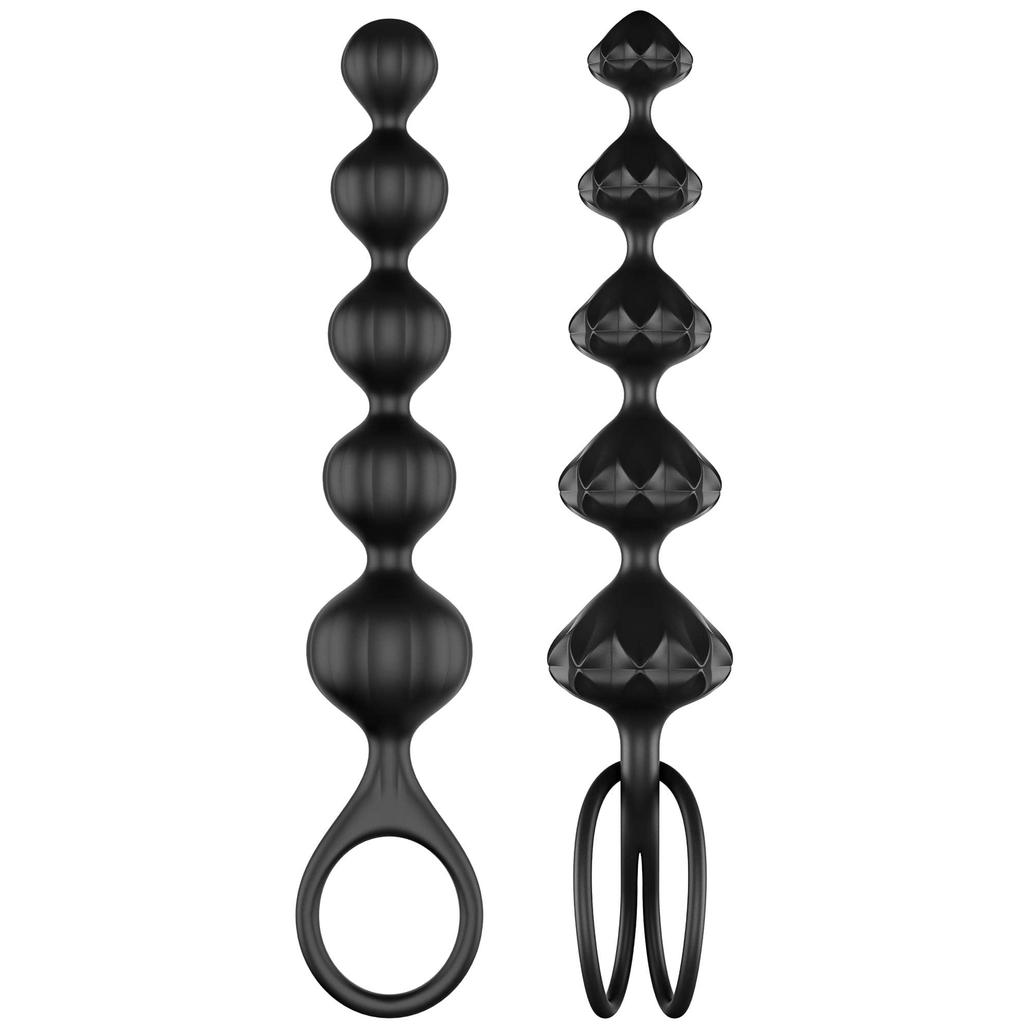 Love Beads Soft Silicone Black fra Satisfyer