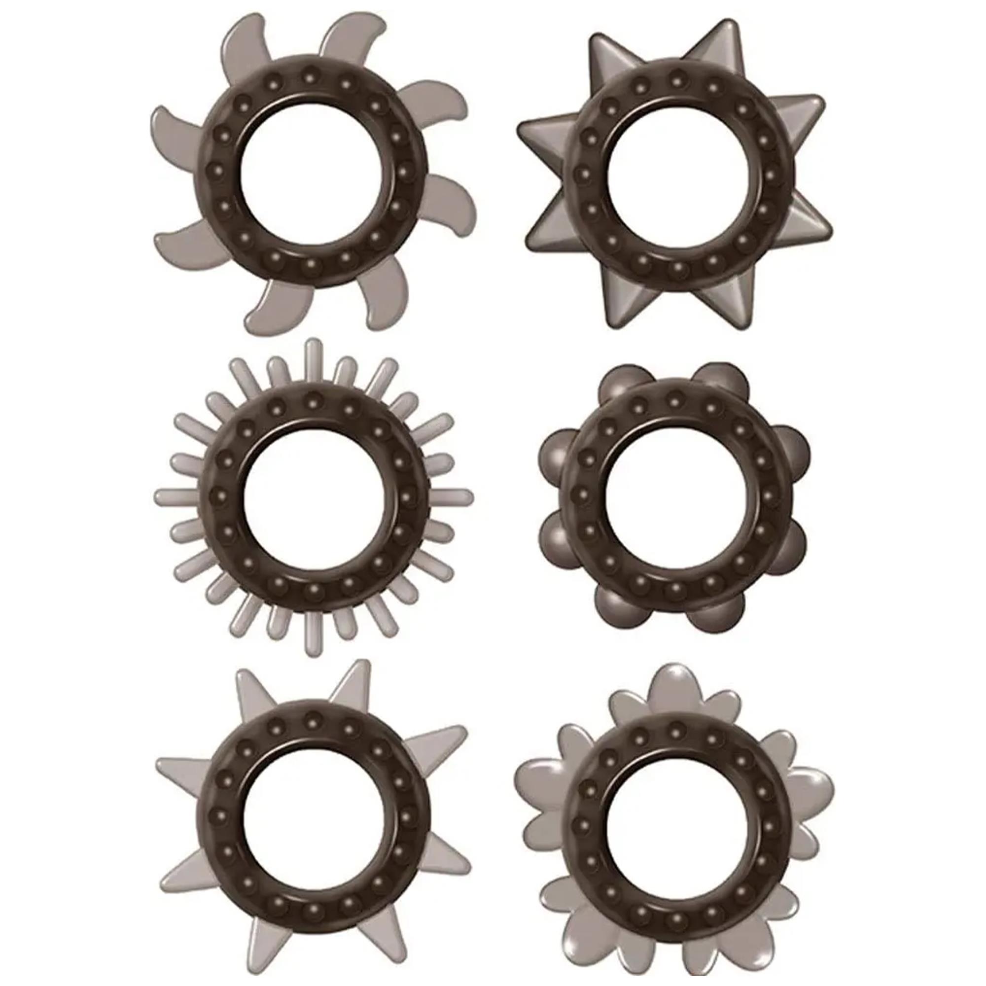 Multi Pack Cock Rings fra Cock Master