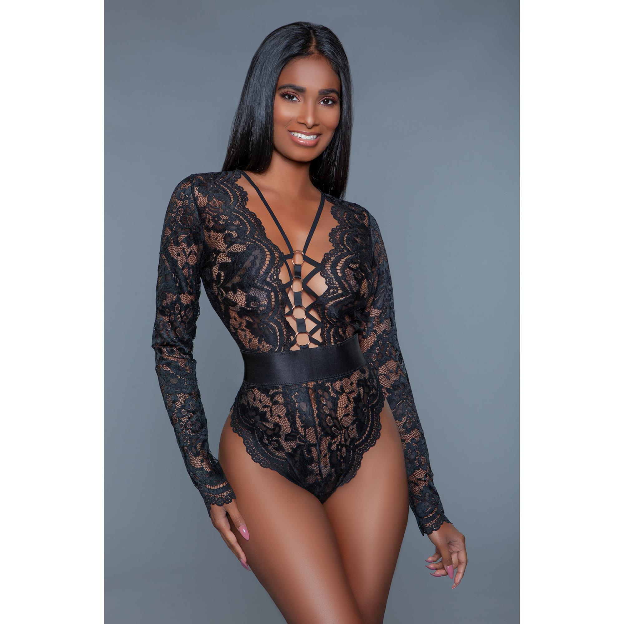 Bewicked Ramona Bodysuit Black S fra Bewicked Lingerie