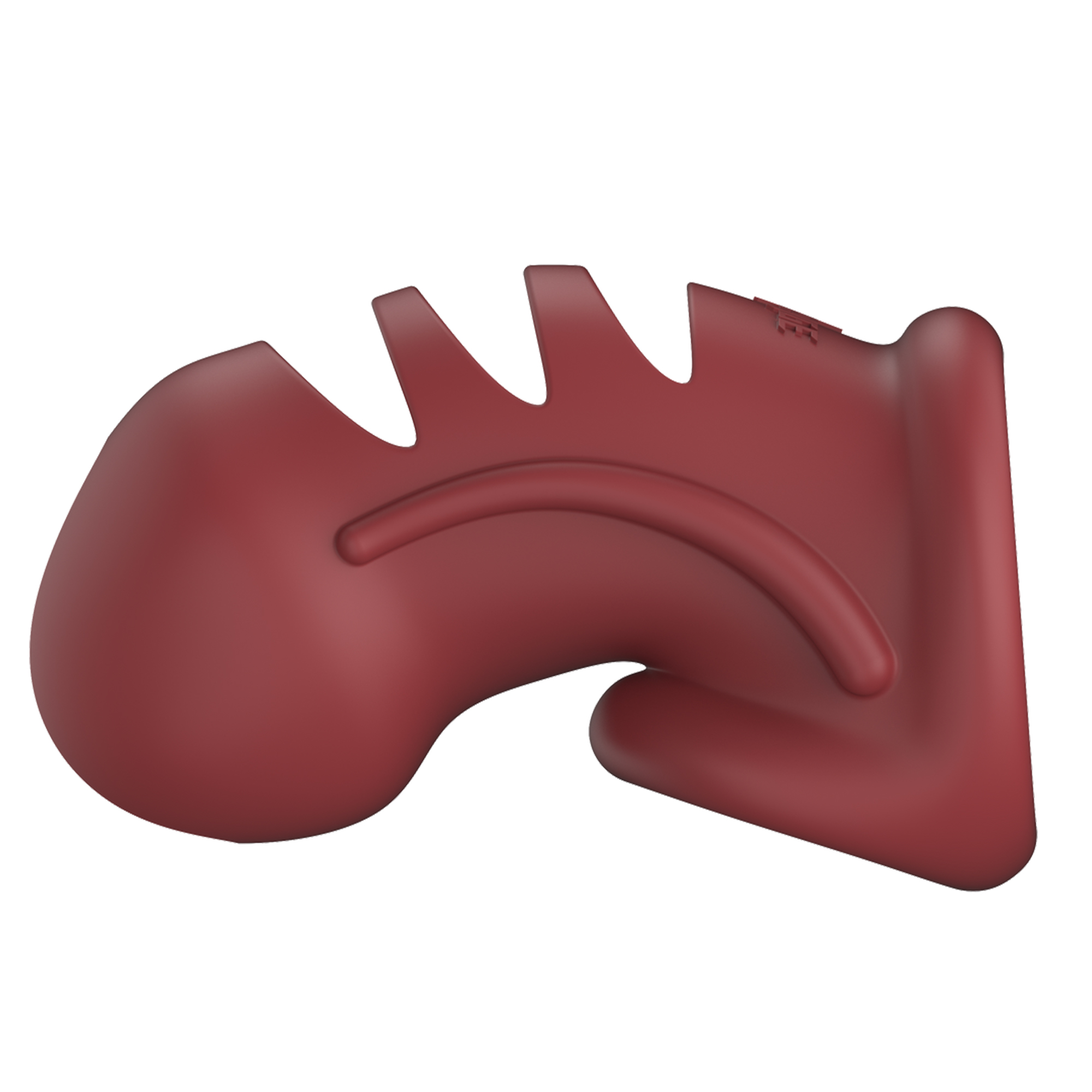 Model 28 Ultra Soft Silicone Chastity Cage Red fra Shots