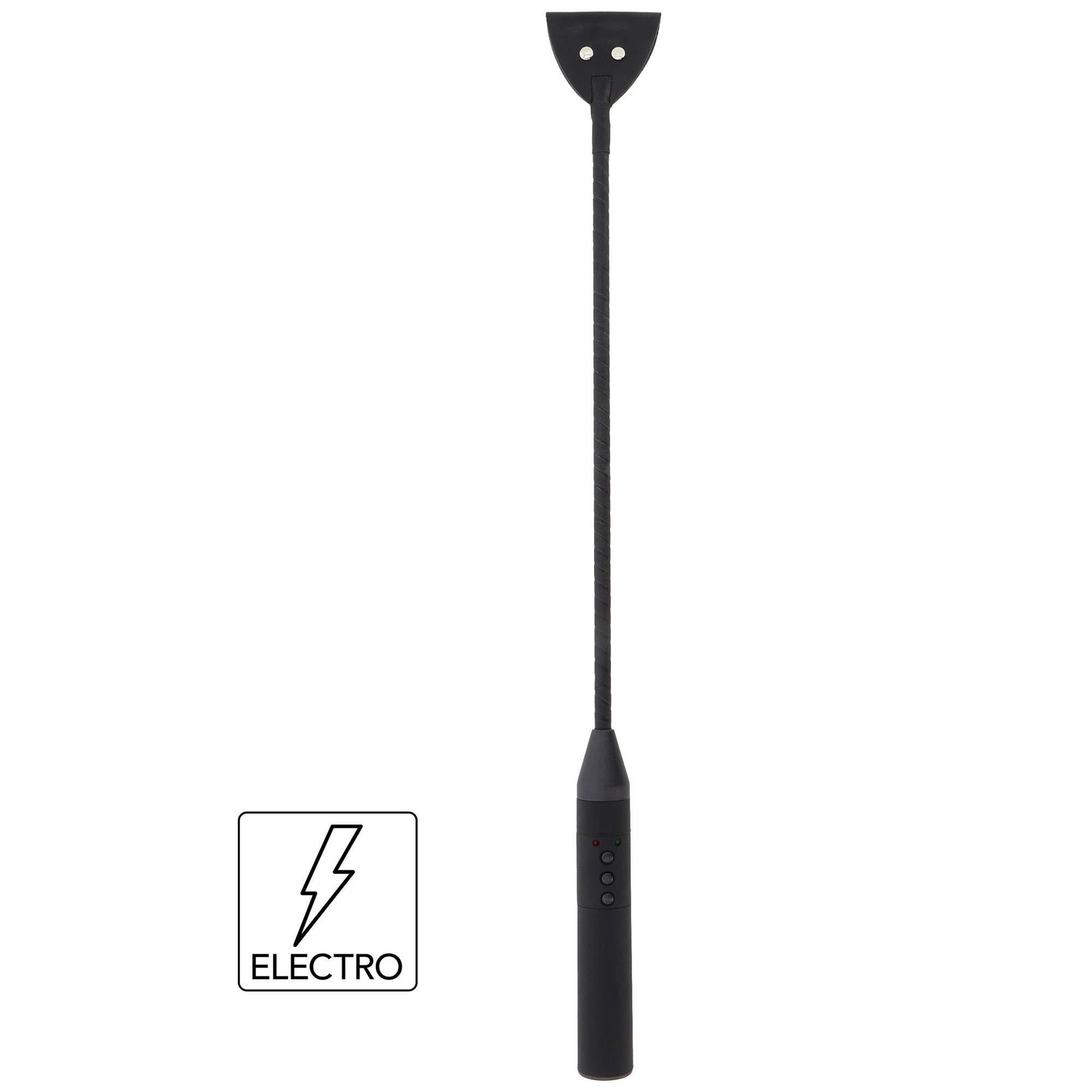 Extreme Electro Riding Crop Black fra Hidden Desire
