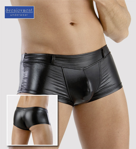 Herre Pants Master Sort Wetlook Medium