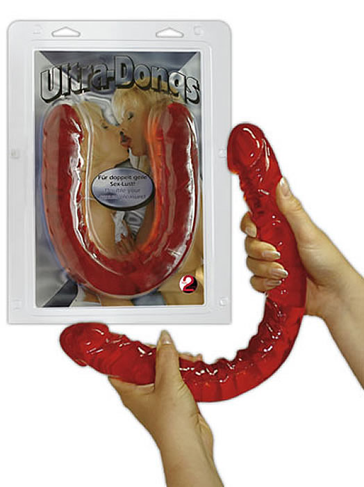 Ultra Dongs Rød Dobbelt Dildo