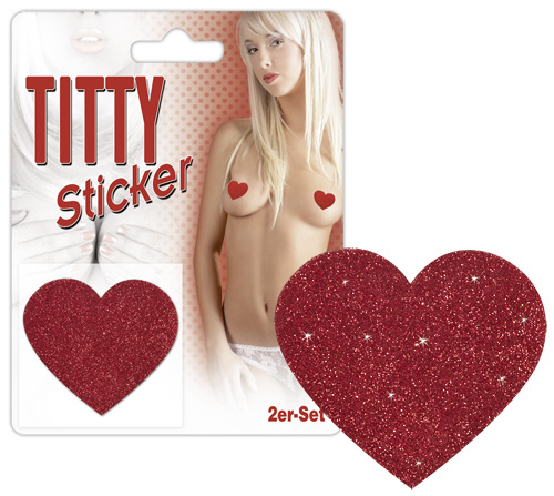 Titty Sticker Hjerte Brystvorte Klistermærke
