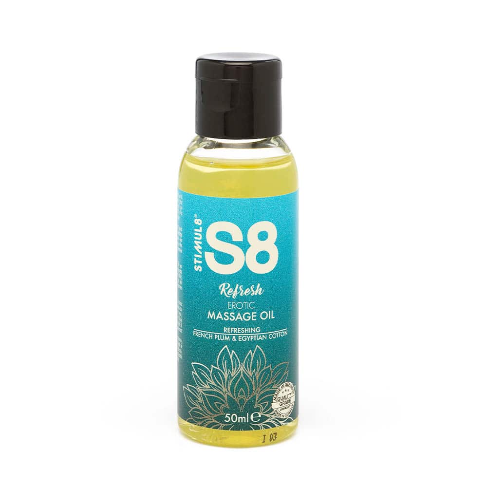 Stimul8 Massageolie French Plum & Egyptian Cotton 50 Ml fra S8