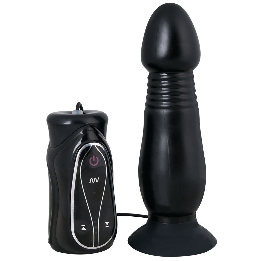 Anal Pusher Anal Plug Med Stødefunktion Og Vibration