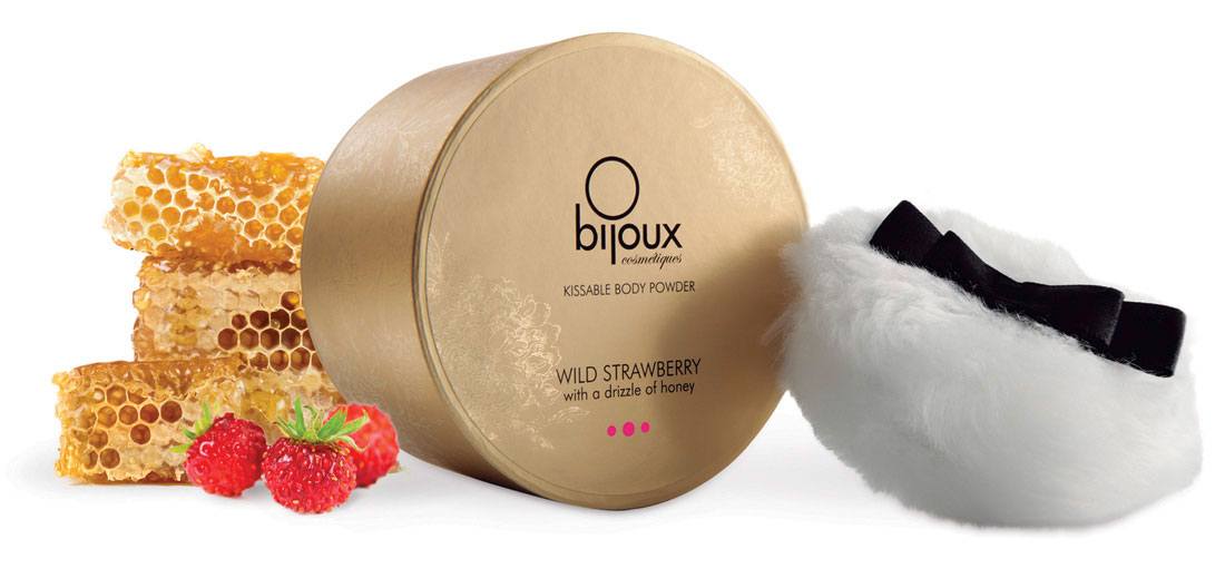 Kissable Body Powder Med Honning & Jordbær   45 Gr. fra Bijoux Indiscrets