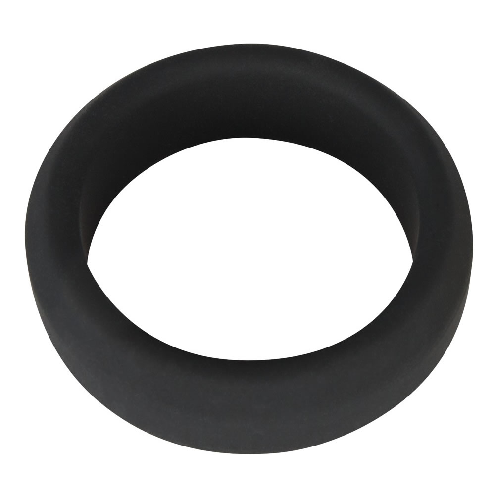 Black Velvet Silikone Penisring I Sort