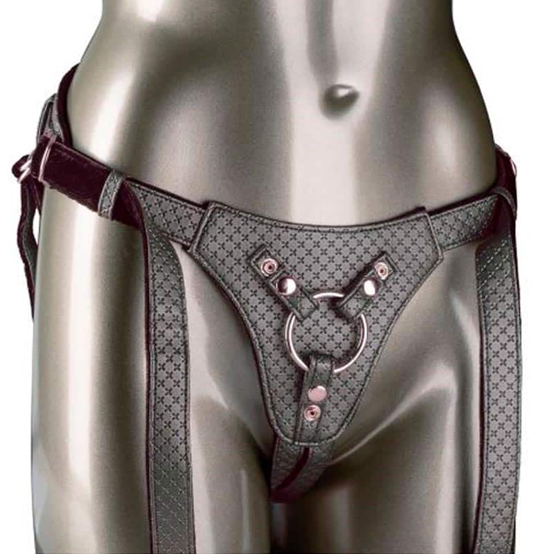 Strap On Harness âthe Regal Queenâ Sølv fra Calexotics