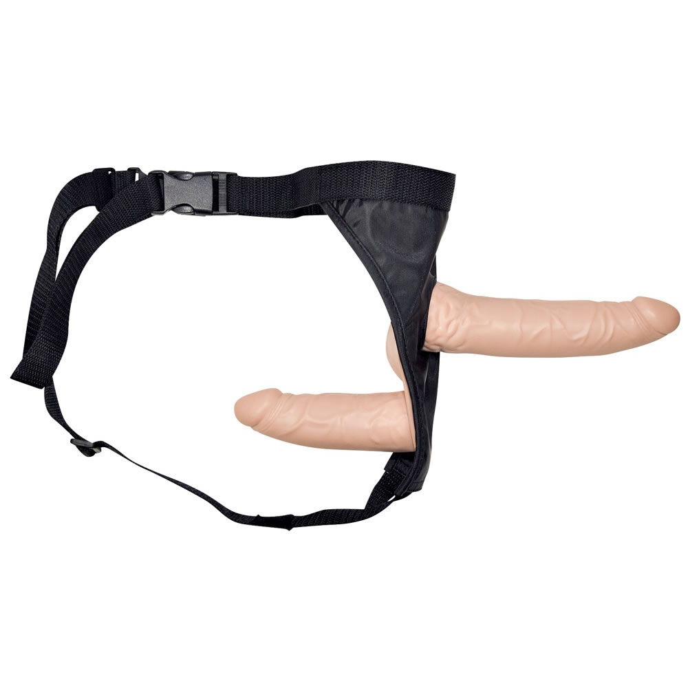 Double Dong Strap On Med Harness