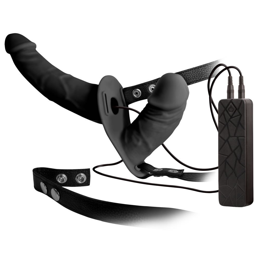 Double Thruster Dobbelt Strap On Vibrator