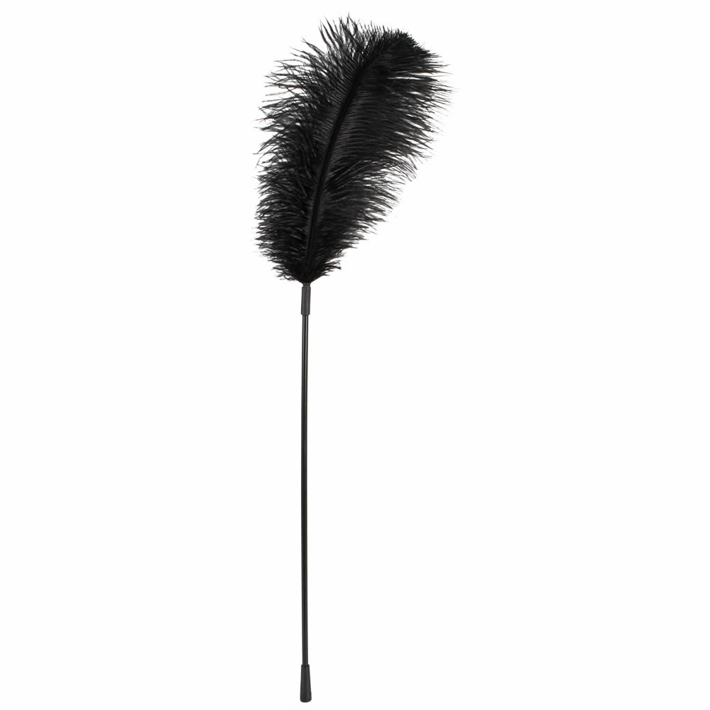Erotisk Sort Fjer 38 Cm