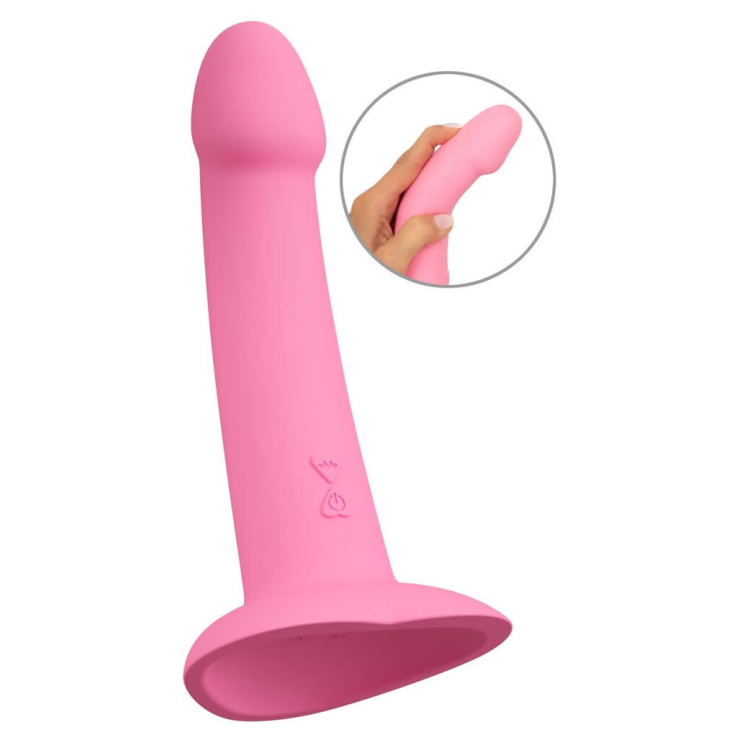 Heart Guy Pink Vibrator Med Sugekop