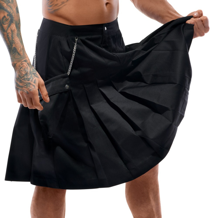 Herre Kilt I Sort