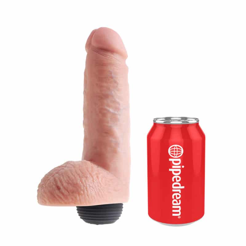 â® Sprøjte Dildo Med Kugler 20 Cm fra King Cock