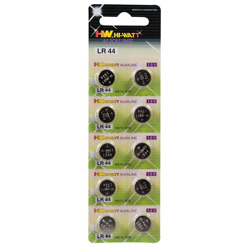 Knapcelle Batterier Lr44 10 Stk. fra Panasonic