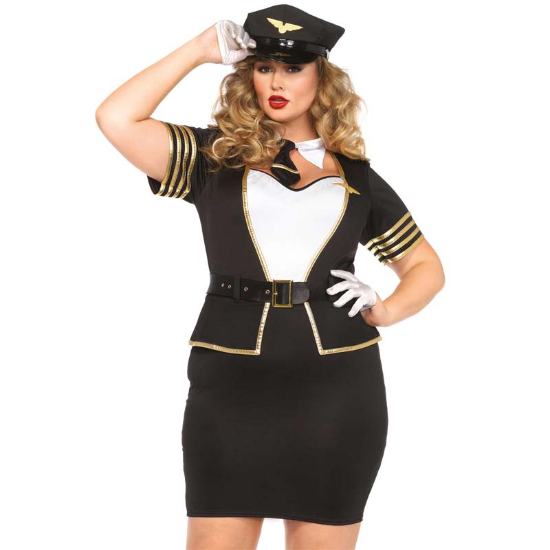 Mile High Pilot Kostume Xx Xxx fra Leg Avenue