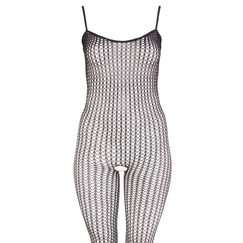 Ava Bundløs Net Catsuit Sort S M fra No:xqse