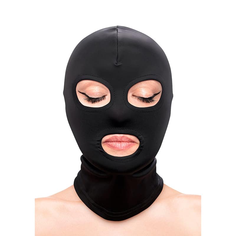Ns Novelties Fetish & Fashion Eyes & Mouth Hood Sort fra Nsnovelties