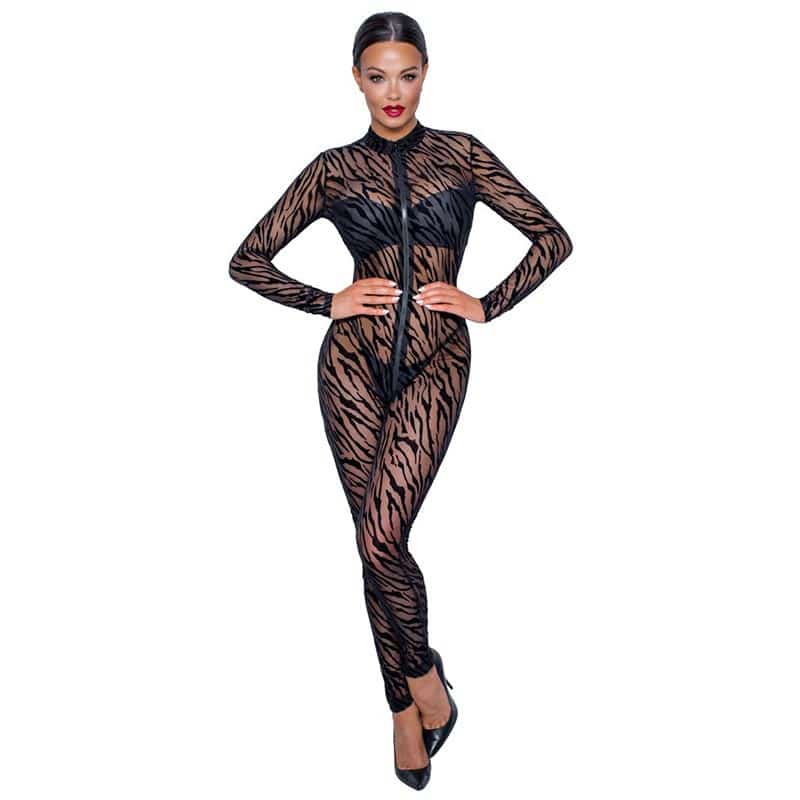 Demi Catsuit Sort S fra Noir Handmade