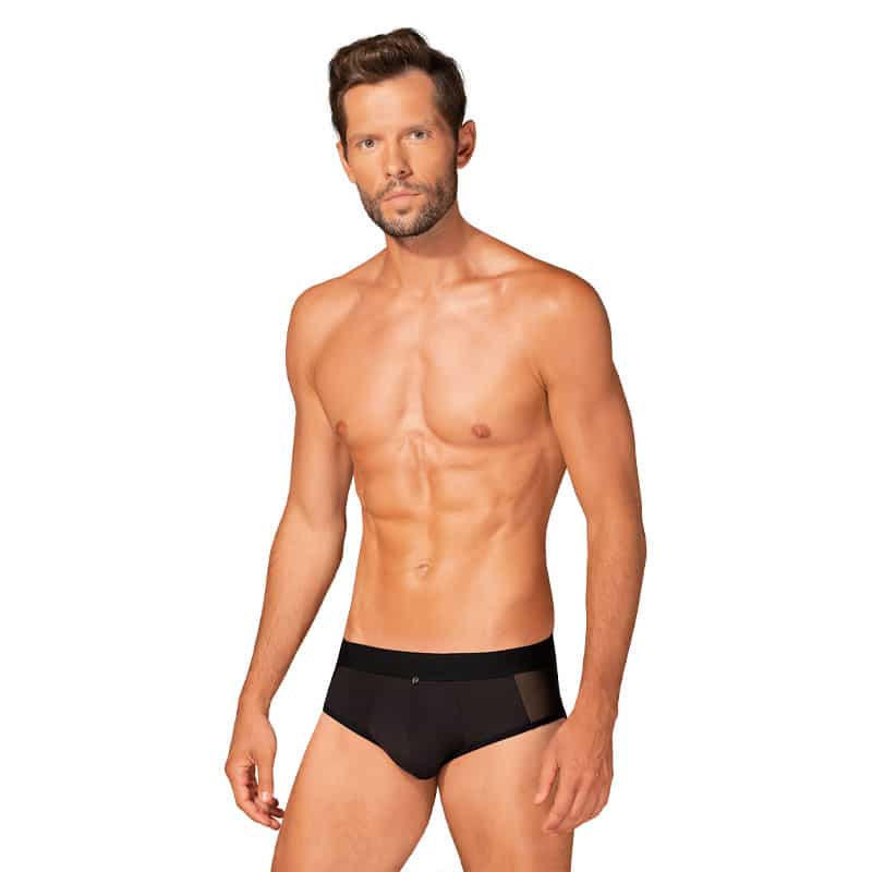 Boldero Mesh Briefs Sort S M fra Obsessive