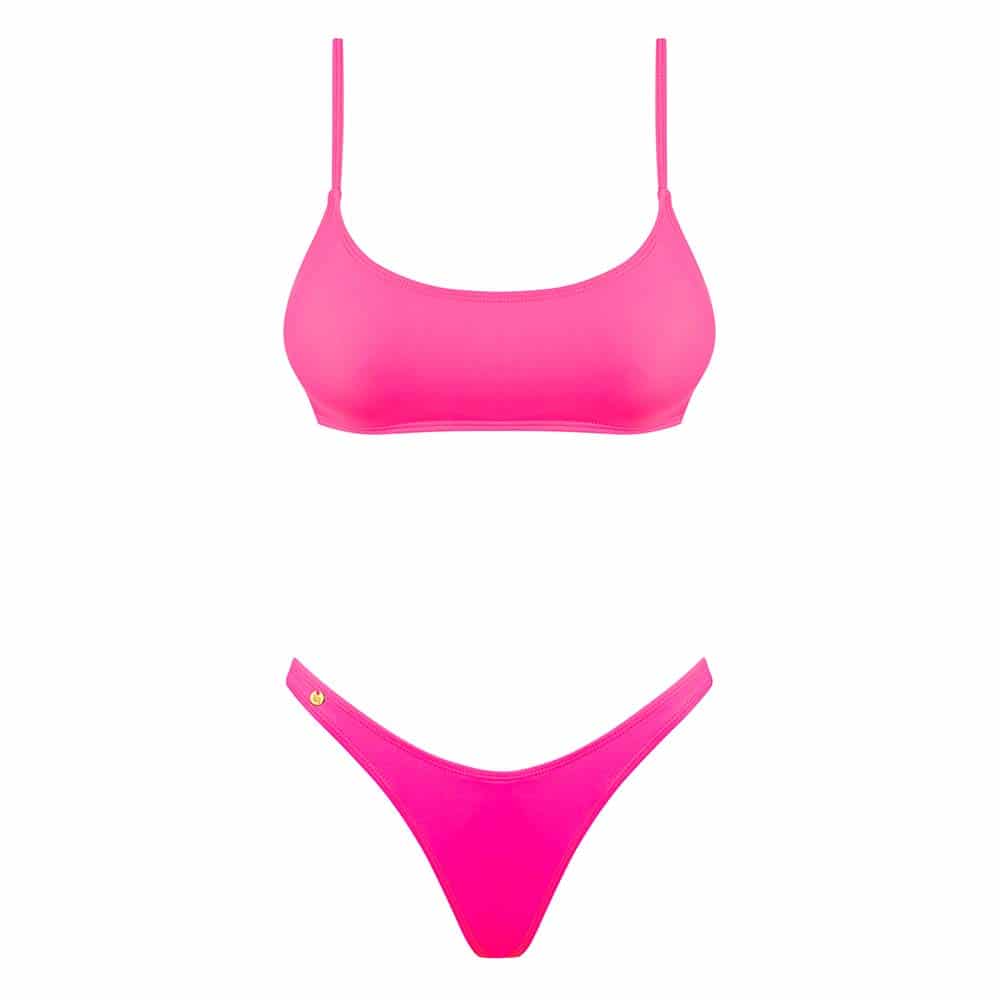 Mexico Beach Bikini Neon Pink S fra Obsessive