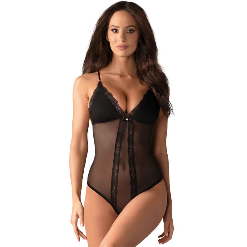Rafaela Bundløs Bodystocking Sort S M fra Obsessive